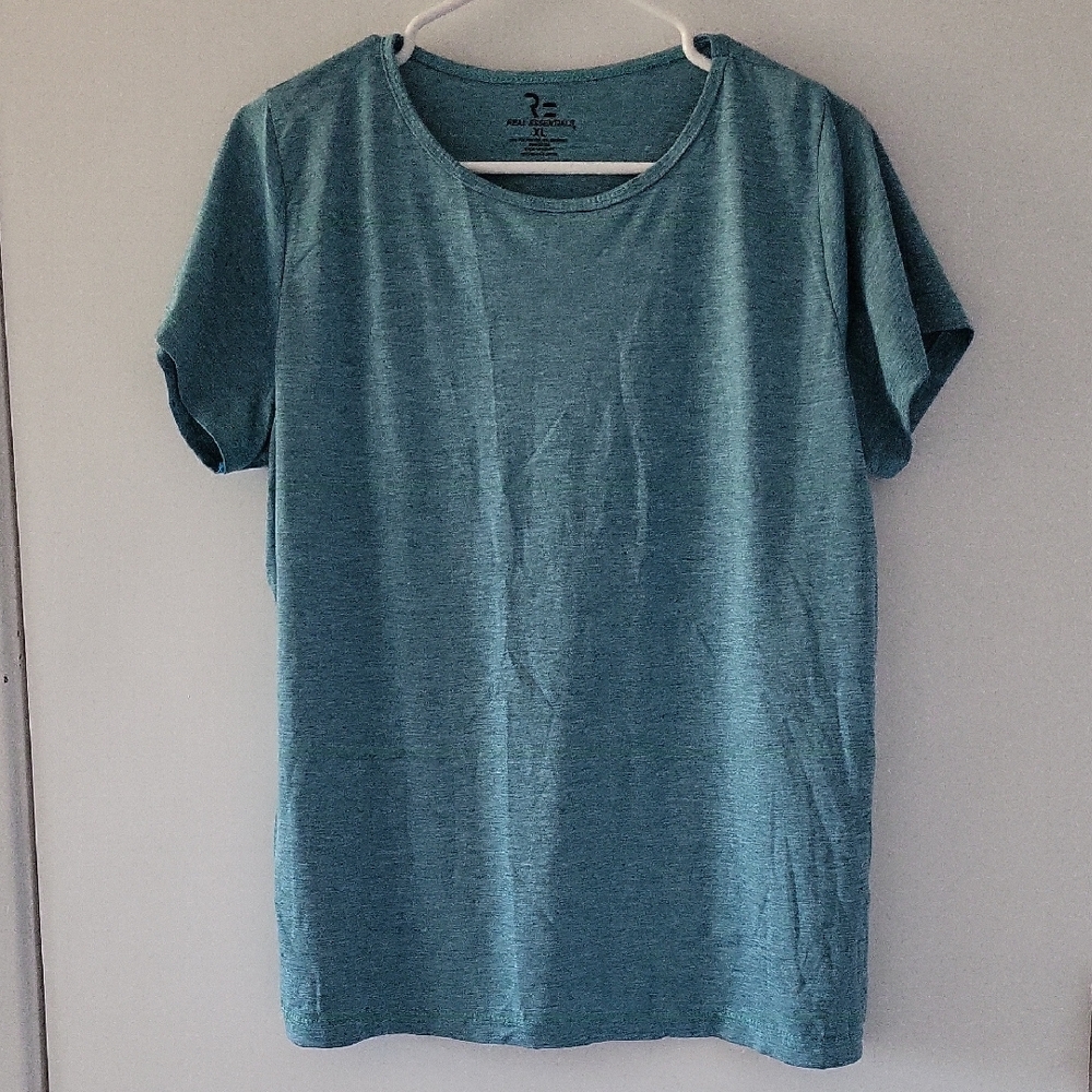 Essentials Scoop Performance Neck Tee - Teal
